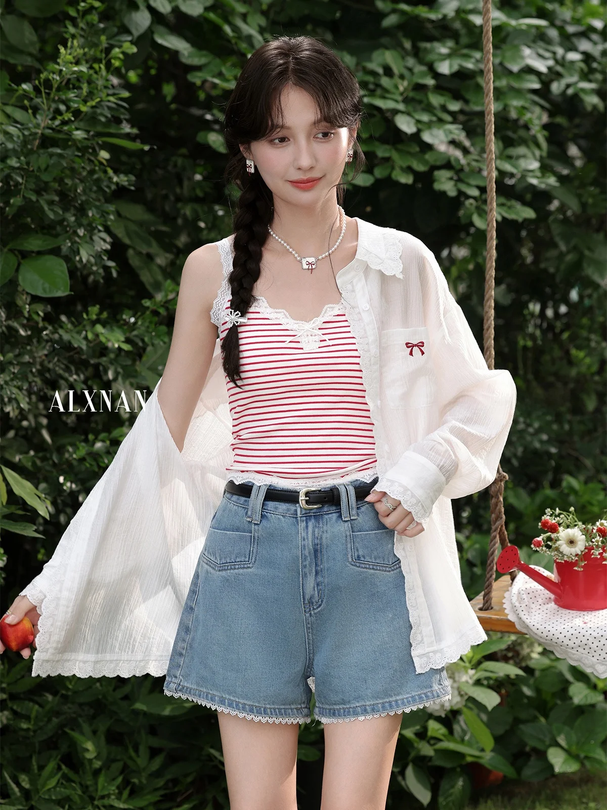 South Deer-cárdigan abierto largo de Ballet para mujer, protector solar, blanco, irt, informal, holgado, transpirable y cómodo, otoño