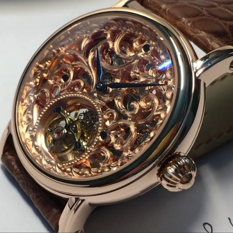 Мужские механические часы с турбийоном 8000 кг