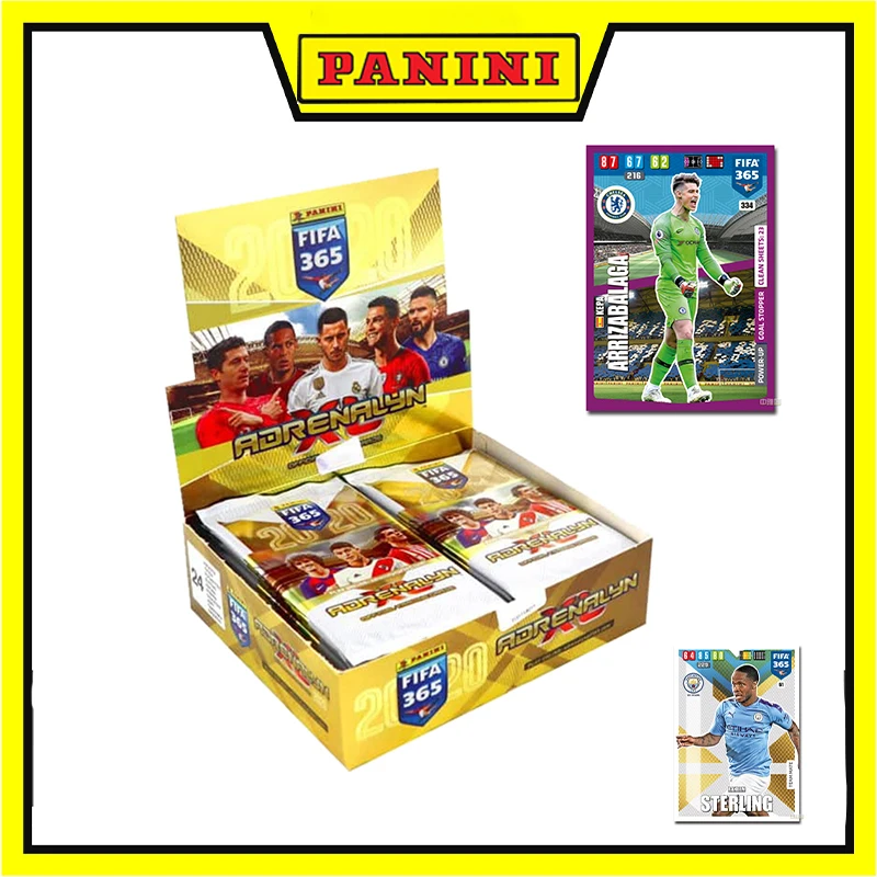 

Коллекционные карточки Panini XL Fifa 365, 2019/2020, 24 усилителя в дисплеи, 6 карточек на бустер