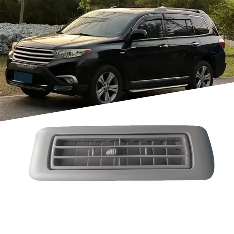 

3X Roof Rear Air A/C Vent Grille 63601-48011-E0 For Toyota Highlander 2007-2014 Side Air Outlet Nozzle Grey 6360148011