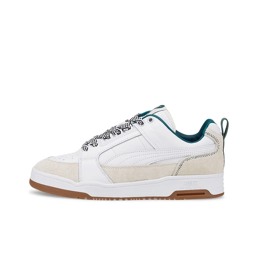 PUMA Slipstream Skateboard Shoes Unisex Low Top White/Gray 387703-01