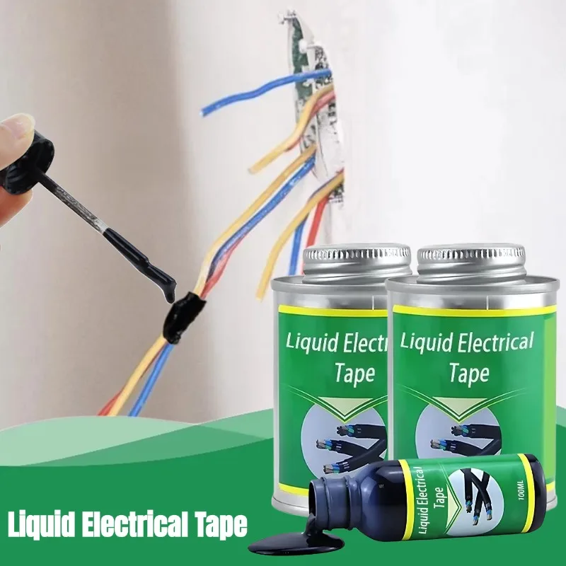 Waterproof Liquid Electrical Tape Insulating Tape Liquid Insulation Paste Coat Fix Line Glue Repair Rubber Electrical Wire Cable