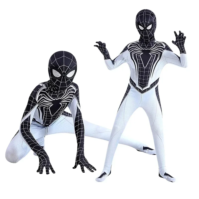 Costume Spiderman Negative Zone pour enfants, combinaison Spiderman Cosplay, costume de batterie, costume Spiderman Smile Hero, Halloween Zentai