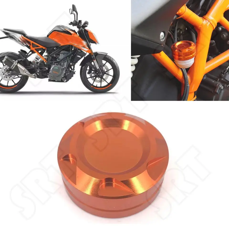 

Fits for KTM Duke 390 200 125 RC RC390 RC200 RC125 2013-2018 Motorcycle Accessories Rear Brake Reservoir Cap Decorative Cover