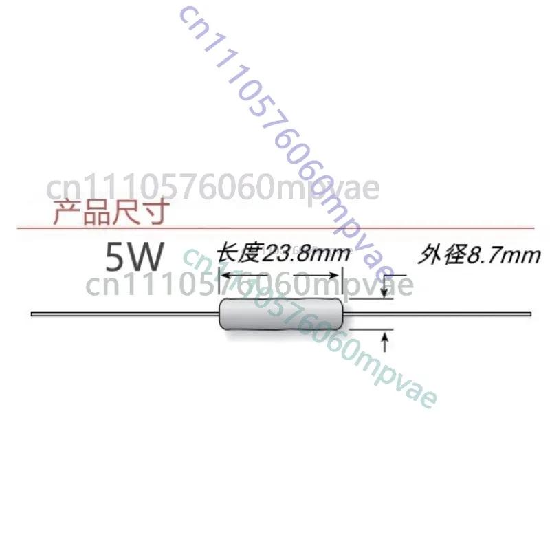 2pcs/lot American original FOR Ohmite Auido Gold 5W 50ppm audiophile audio frequency divider cathode resistor