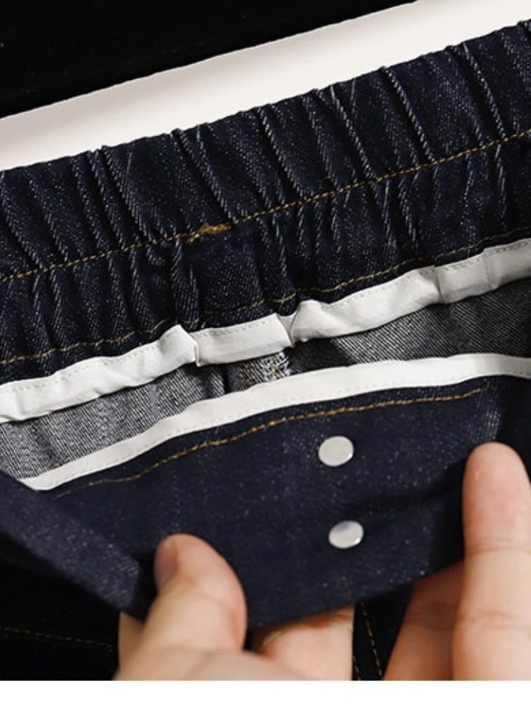 بنطلون جينز قصير عالي الخصر للنساء، تصميم صيفي بألوان متباينة وأزرار زخرفية، شورت كاجوال متعدد الاستخدامات