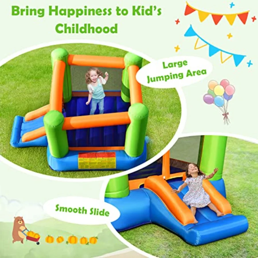 منزل ترتد قابل للنفخ، قلعة ترتد خارج القفز، قلعة الحارس مع منطقة قفز كبيرة 2 في 1، منزل نطاط للأطفال الصغار #3