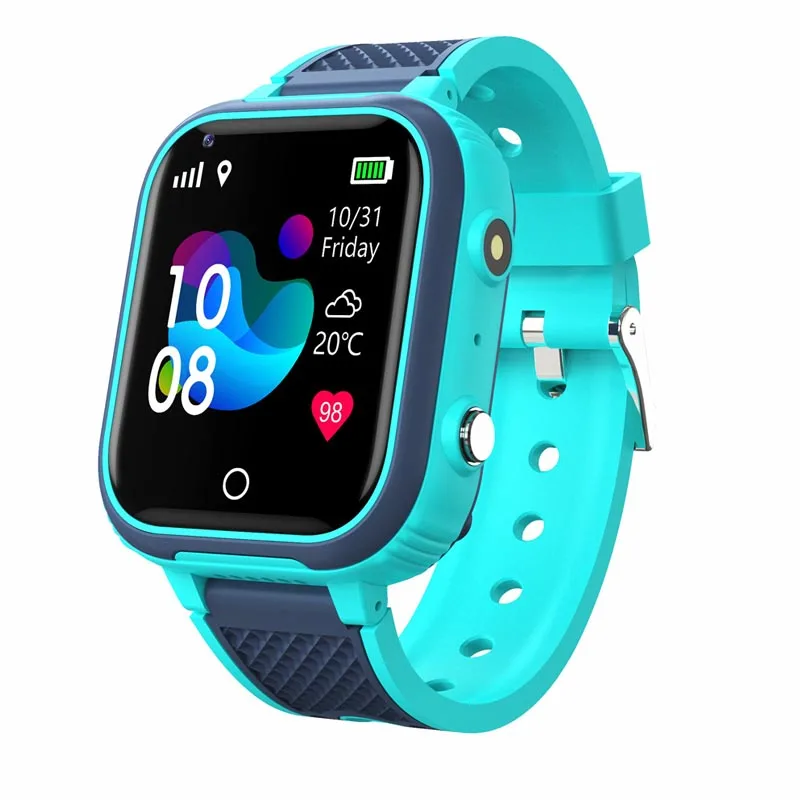 LT21 Kindersmartwatch met GPS-tracker 4G LTE-videogesprek Kindersmartwatch met Sim IP67 Waterdicht horloge Anti-verloren smartwatch