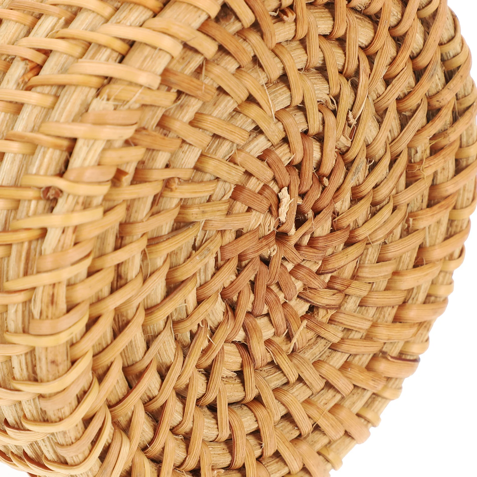 

Pastoral Style Rattan Pen Holder Large Capacity Desktop Pencil Container Woven Stationery Organizer Pen Holder