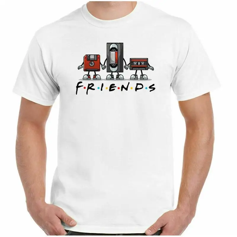 CAMISETA FRIENDS Audio Cassette Música 2 tonos Northern Soul Rock SKA Reggae Dance