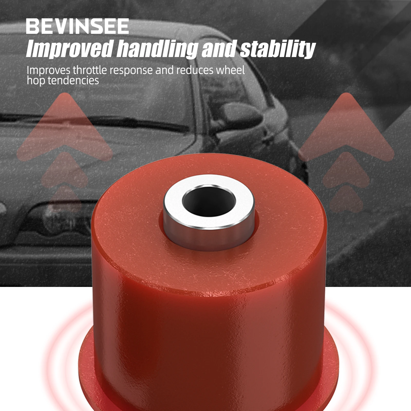 BEVINSEE Polyurethane Differential Mount Bushing Kit for BMW E46 1999-2005 for BMW Z4 E85 2003-2008 for BMW X3 E83 2003-2010