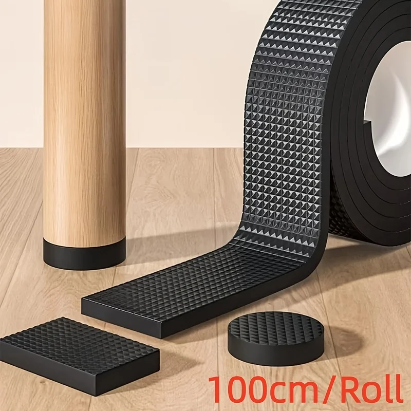 1Meter/Roll Chair Footrest Table Chair Footrest Cover Quiet Anti slip Upholstered Gaskets Soft Seat Stool Noise Pads Table Footr