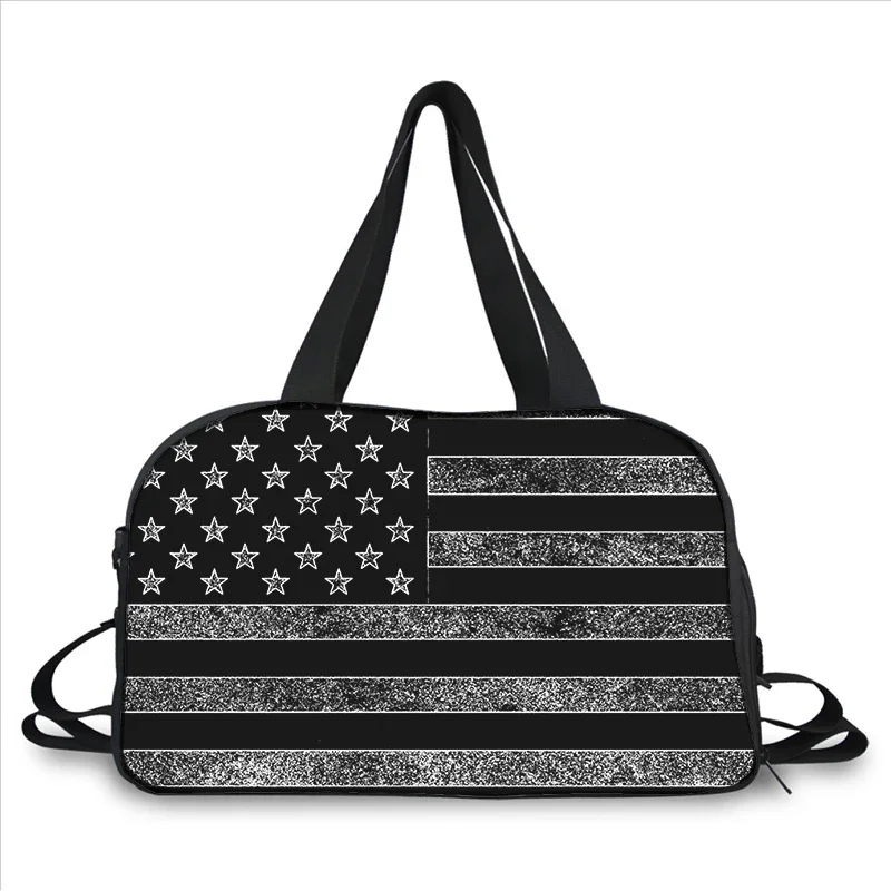 USA American flag 3D printing fashion trend portable large capacity multi function messenger bag travel bag