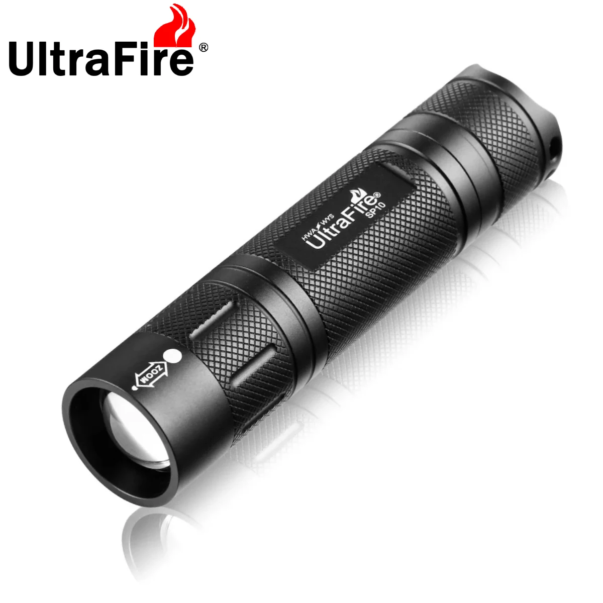 UltraFire SP10 Mini Zoomable Flashlight Super Bright 800LM AAA EDC LED Flashlights 18650 Rechargeable Torch Light Emergency Lamp