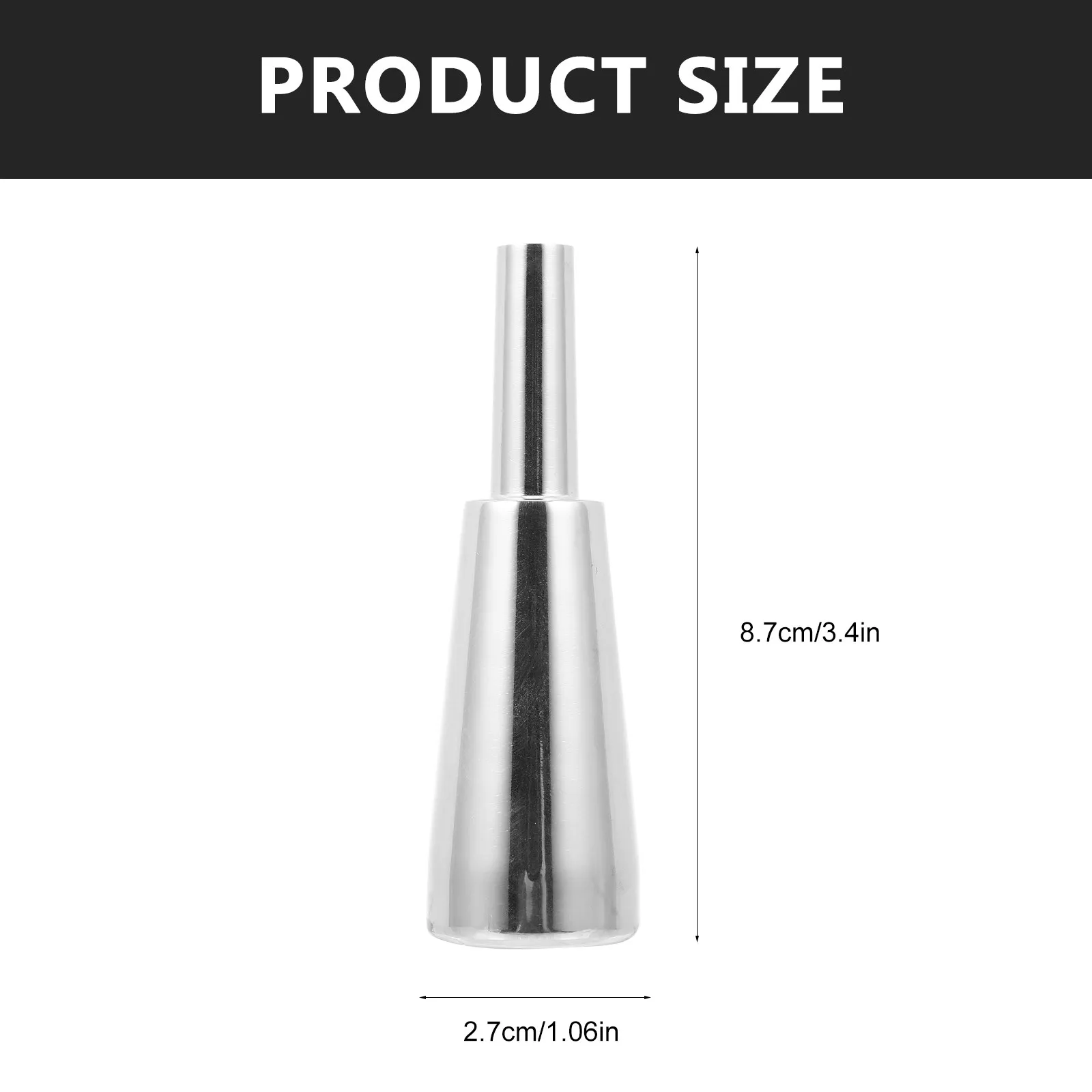 3C Trumpet Mouthpiece Smooth Finish Ergonomic Design No Lip Fatigue Rich Harmonic Output Perfect Trumpet Accessory for All Skill