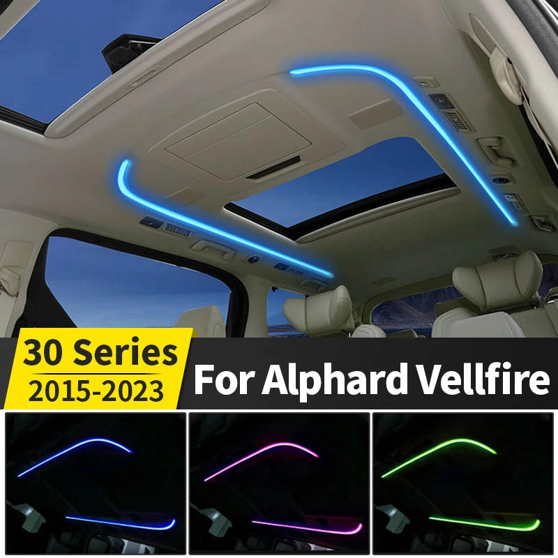 Ambience Light Roof Constant Light Module For Toyota Alphard Vellfire 30 Series 2015-2022 Automatic Color Changing Accessories