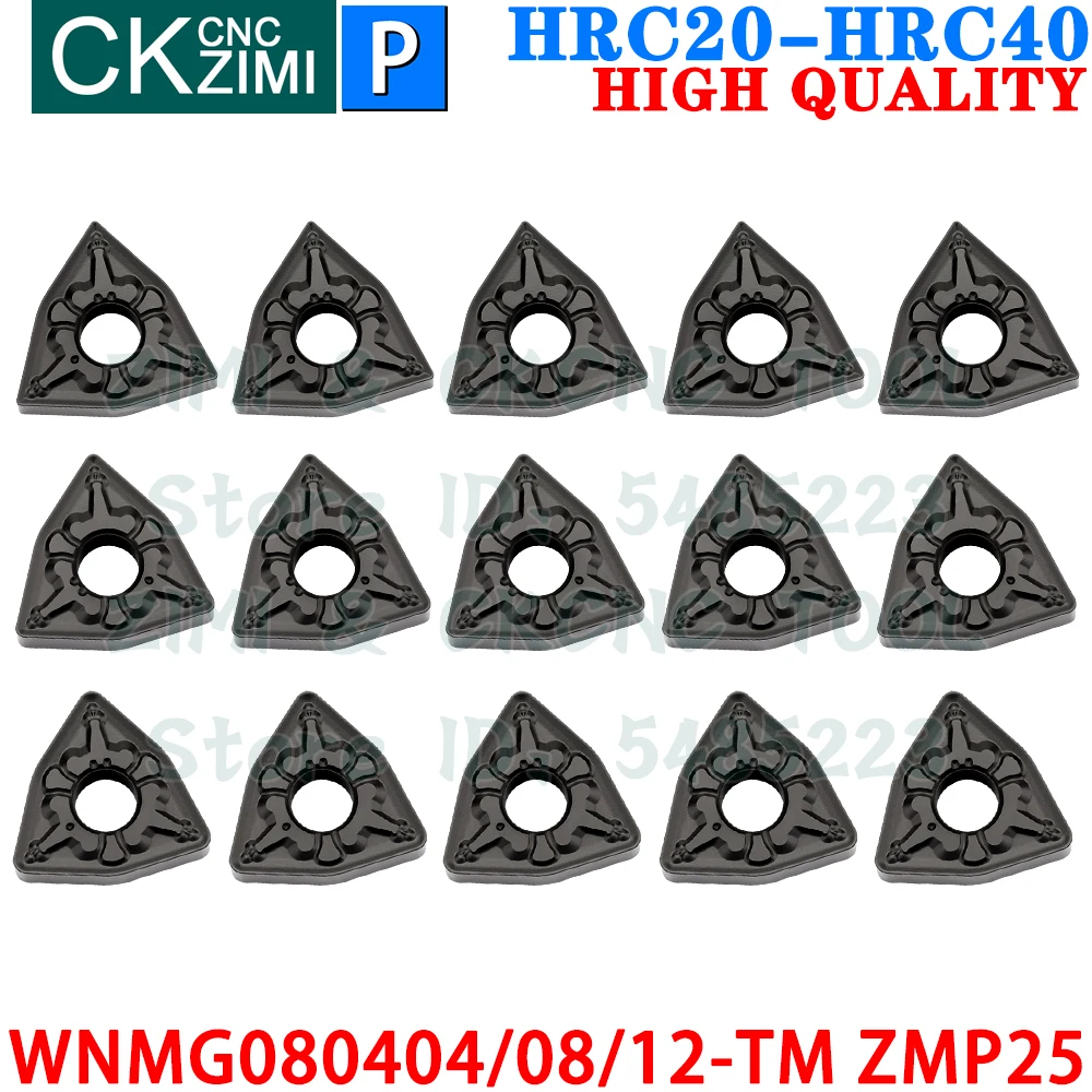 WNMG080404-TM WNMG080408-TM WNMG080412-TM ZMP25 Carbide Inserts External Turning Inserts Tool CNC Metal Lathe Cutter Tools steel