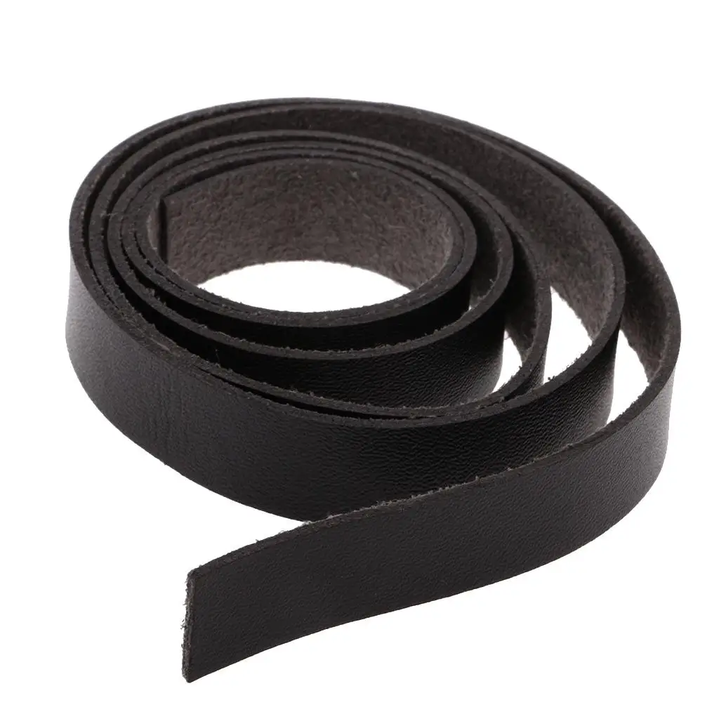 2 Meter PU Leather Strap 15mm Wide 79Inch Long Leather Belt 1mm/1.5mm Thick Single Sided Flat Cord for DIY Leathercraft Supplies