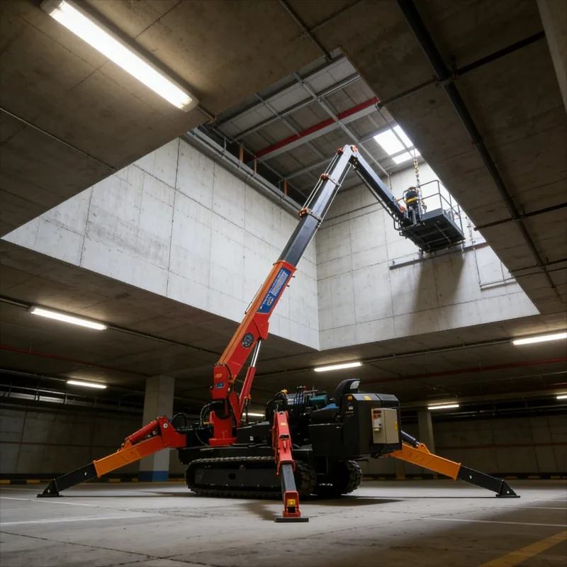 Customized Spider Crane Battery Powered Electric Mini Crawler Crane Hydraulic Hoist Portable For Confined Spaces