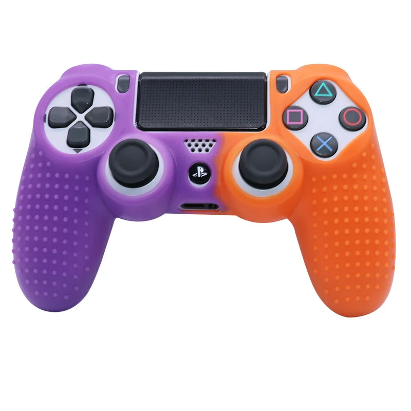 Miękki silikonowy antypoślizgowy futerał ochronny na PS4 skórka na kontroler Gamepad Case akcesoria do gier wideo Joystick pokrywa dla PS4 Skin