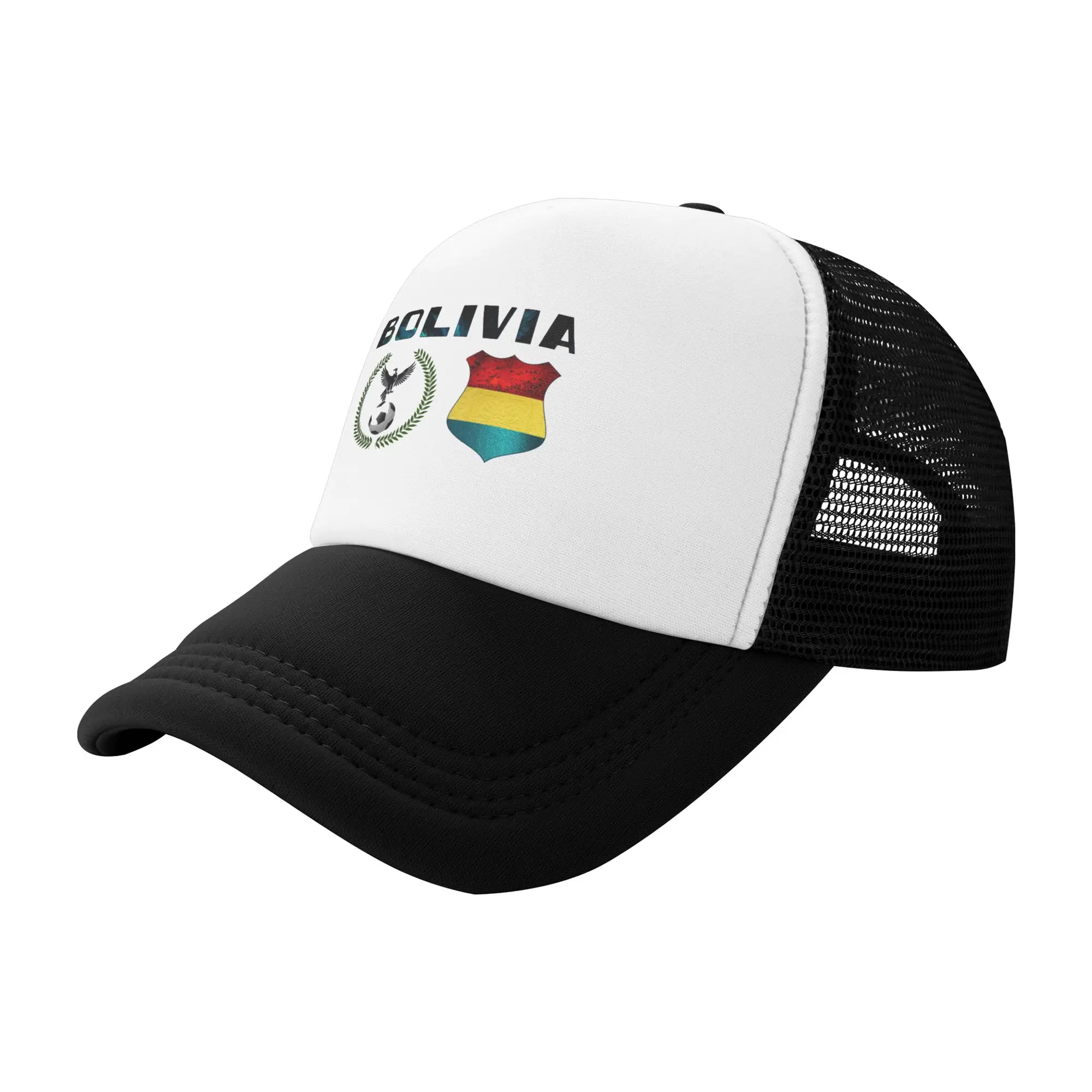 Harajuku Bolivia Shield futbol Pool Party Mesh Baseball Caps Women Men  High-end Female Beach Dad Hats Trucker Cap
