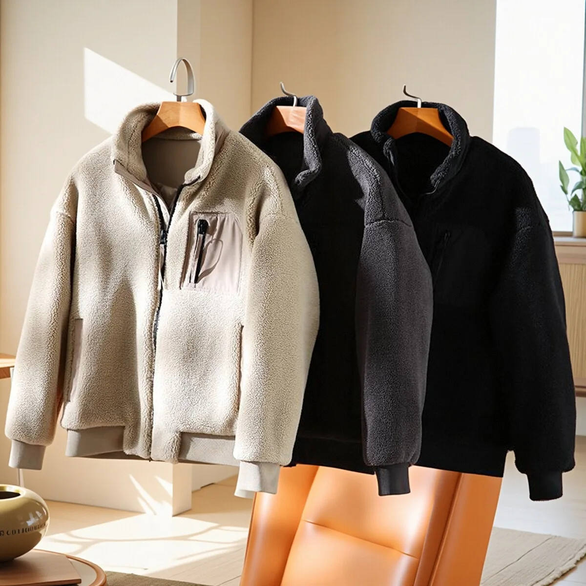 

Мужская модная свободная куртка из хлопка с воротником-стойкой, с вышивкой, с наполнителем из полиэфирного волокна, теплая зимняя куртка