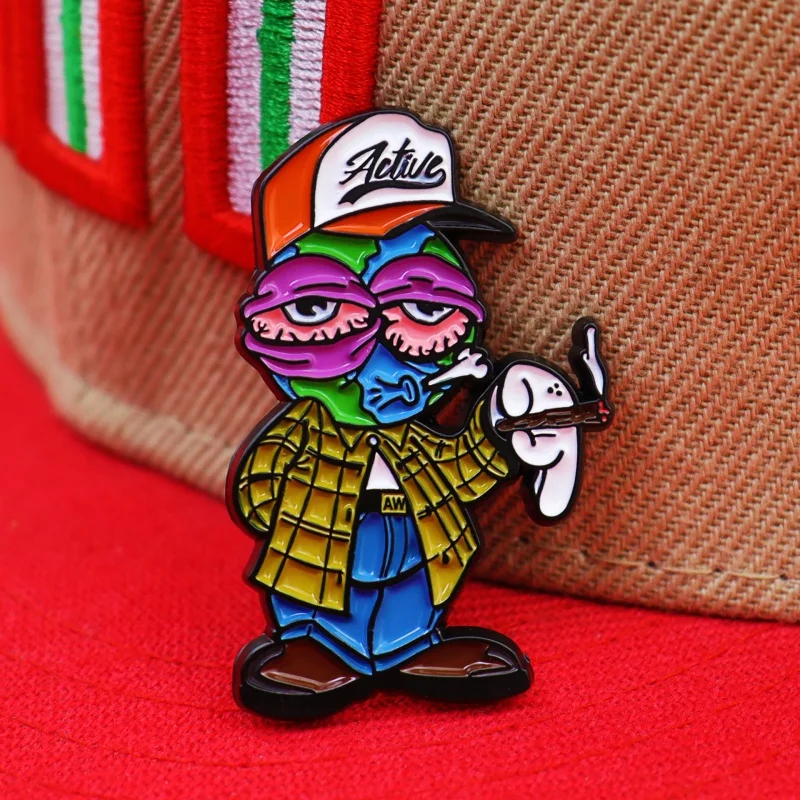 Retro New Metal Painted Mexican Decorative Creative Era Cartoon Enamel Hat Pins Brooches Ornamens Fashion Badge Pines Para Gorra