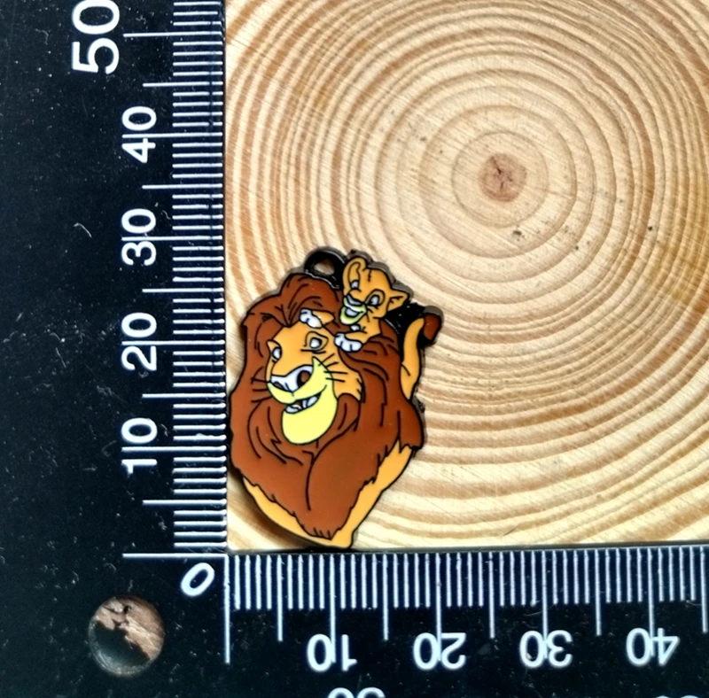 10 pcs  cartoon lion  Charm Jewelry Accessories Enamel Necklace Earring Pendant Diy Making Alloy Metal