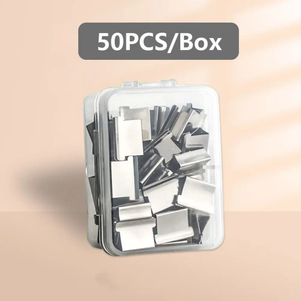 High Quality Traceless Clip Pusher Hand Push Metal Paper Binding Clip Reusable Document File Stapler School Office