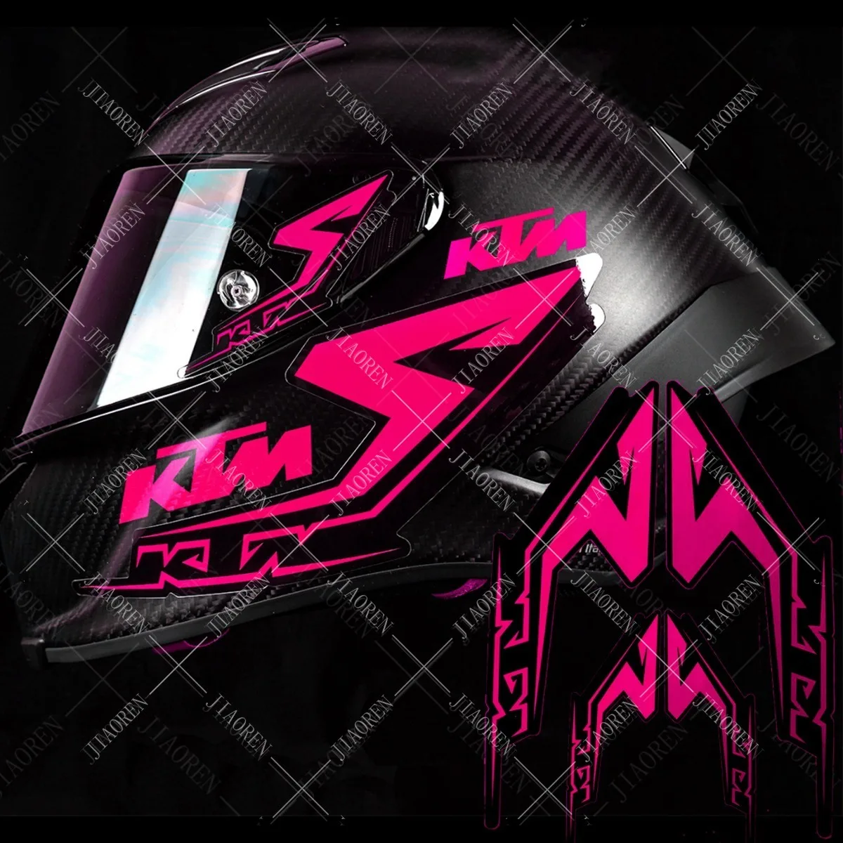 Racing Ktm Helmet Stickers Decal Logo For Exc 250 300 350 450 Duke 200 690 1290 390 Rc 125 image 5