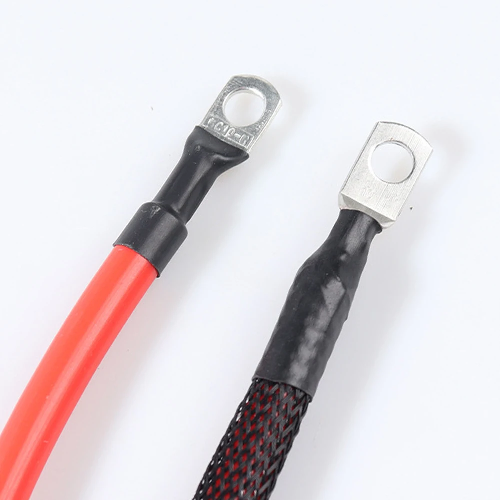 2PCS 30-100CM Battery Connection Cable Copper Wire 10 Square Electric Bike Scooter Vehicle Battery  Positive And Negative Line