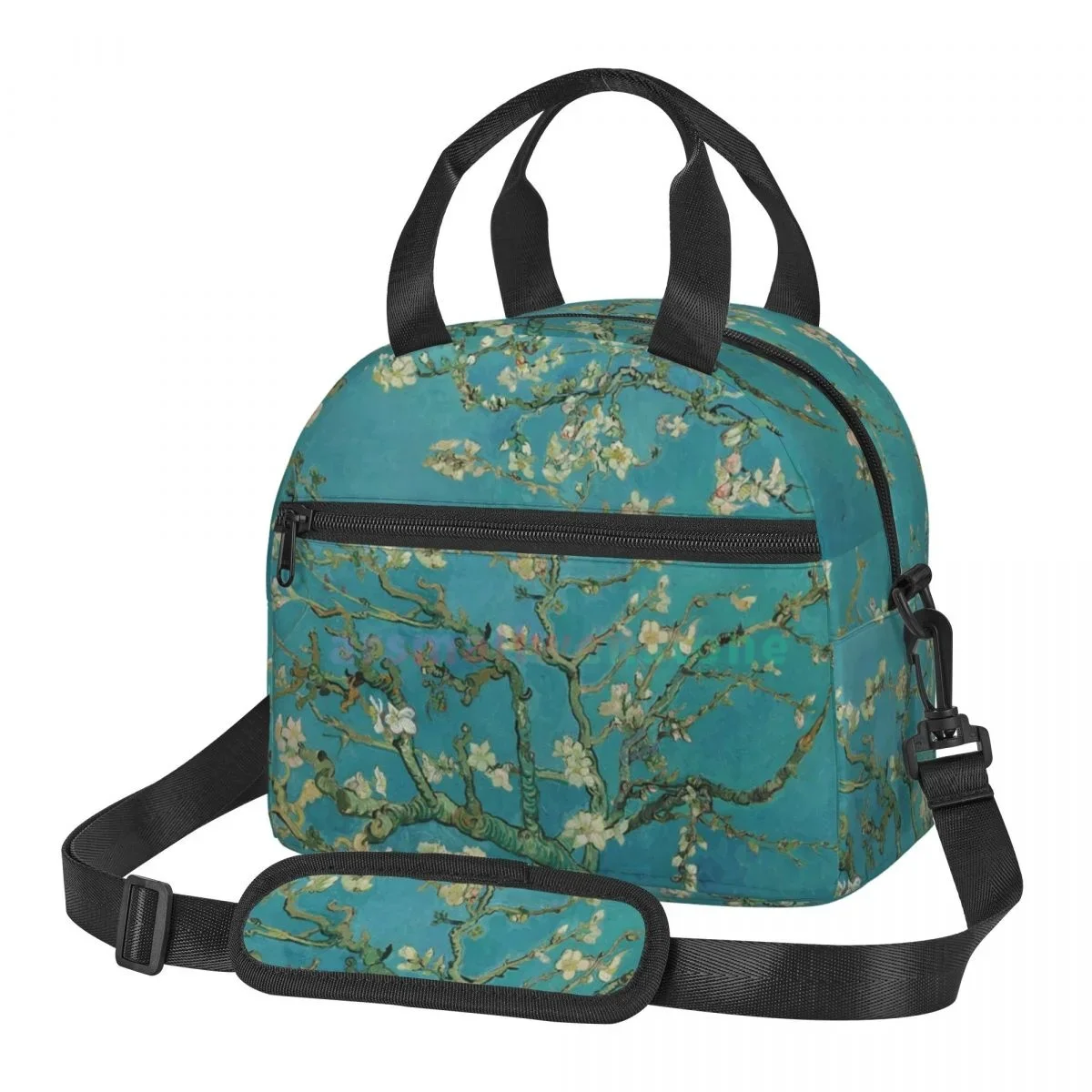 

Vincent Van Gogh Almond Blossom Sling Lunch Bag for Women Portable Thermal Insulated Lunch Box Picnic Multifunction Food Tote