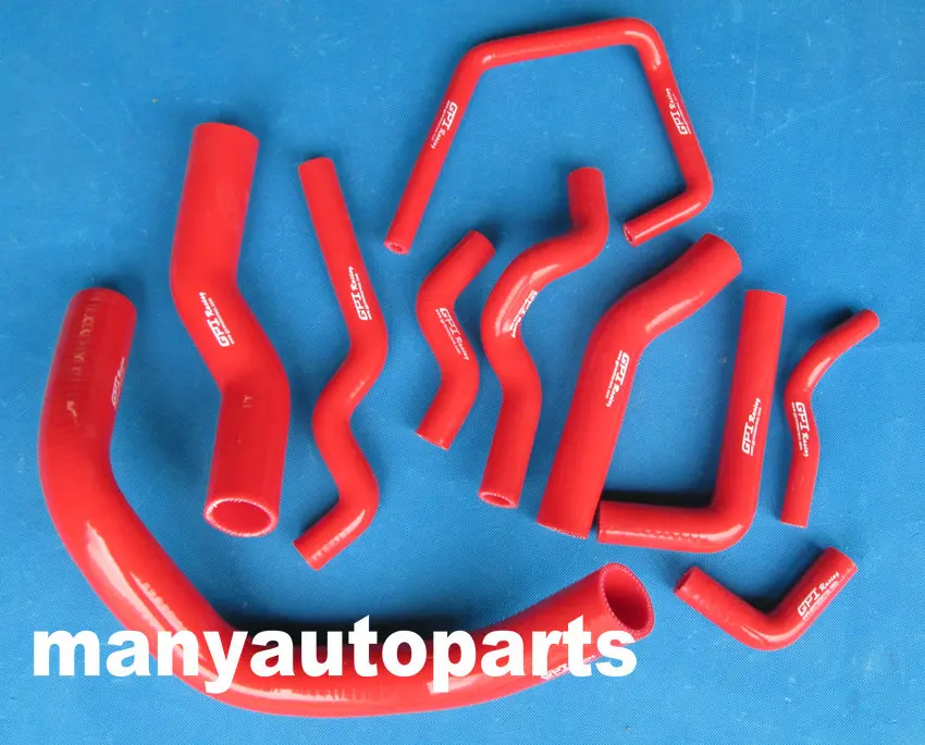 

For NISSAN SILVIA 200SX 240SX S13 S14 S15 SR20DET COOLANT SILICONE RADIATOR HOSE RED