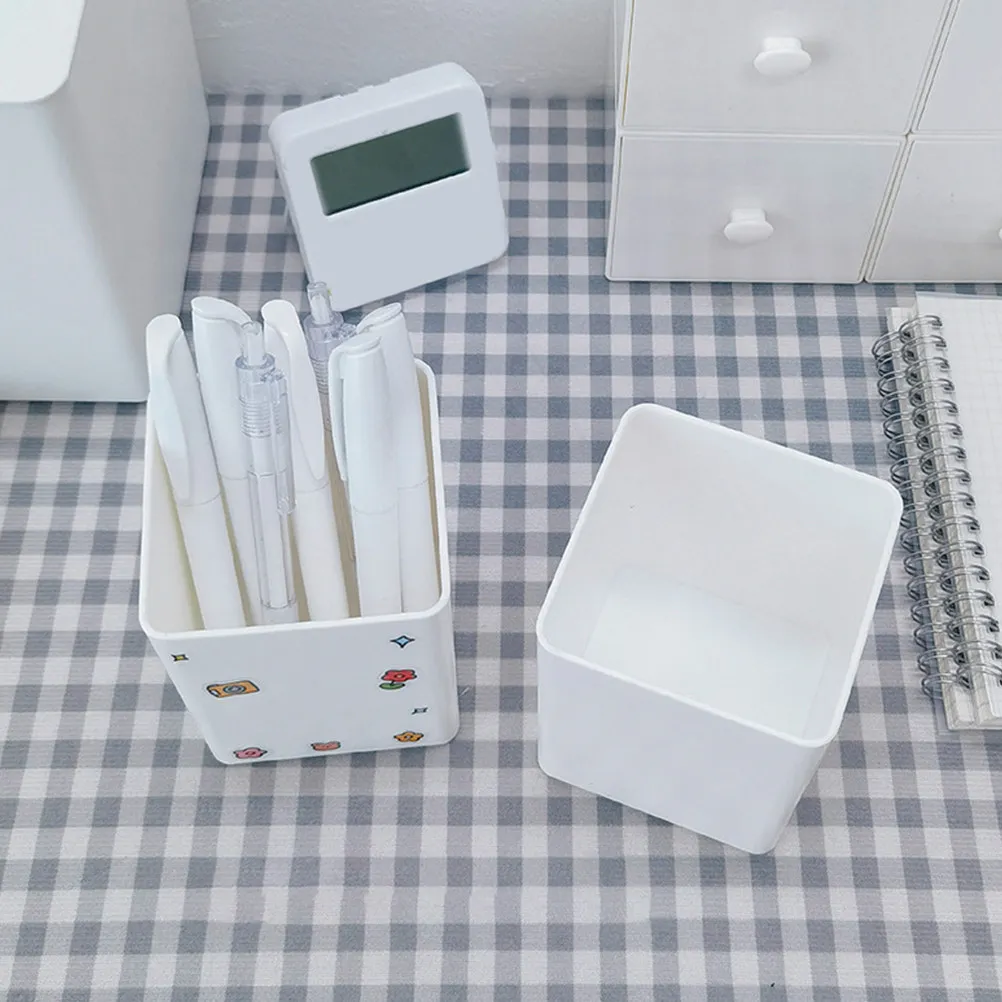 

Набор из 4 пластиковых подставок для ручек и карандашей, многоразовый органайзер для канцелярских принадлежностей, контейнер для хранения для офиса, дома, отеля, организации рабочего стола