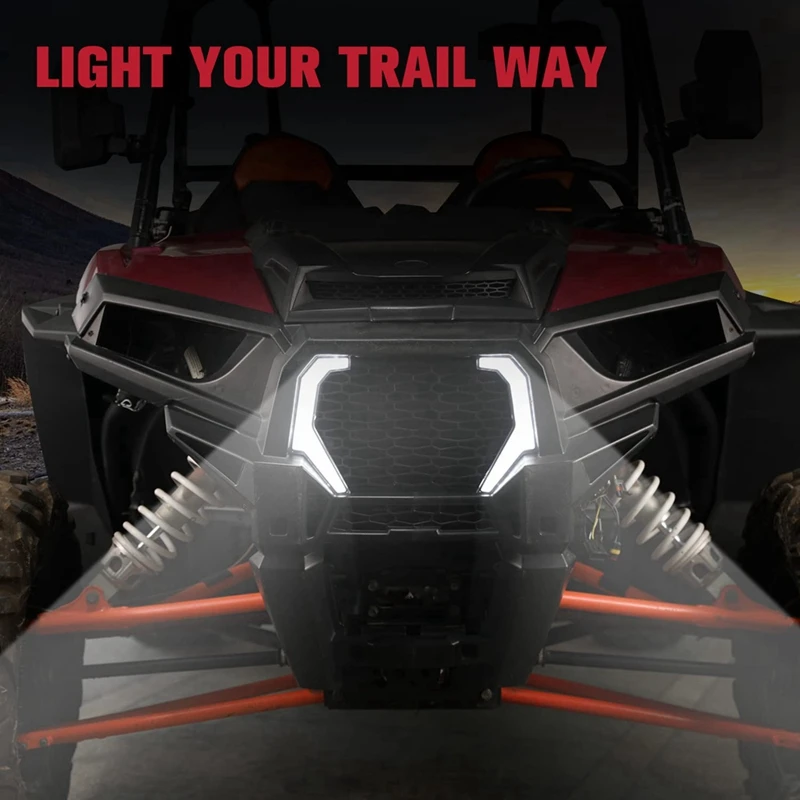 Front Fang Accent Lights Kit, Signature Light With LED Turn Signal For Polaris RZR XP 4 1000/RZR 900 XC 900S Parts