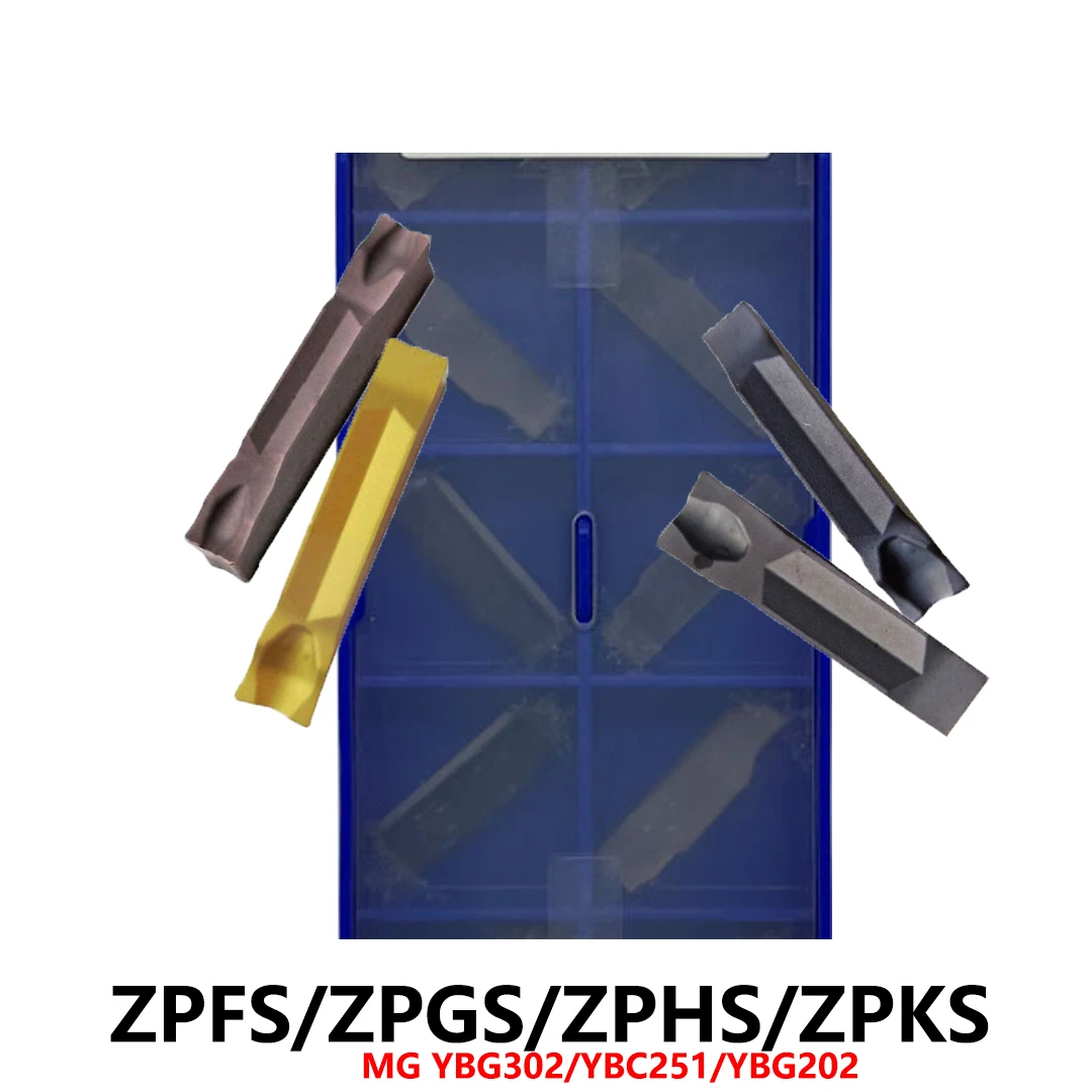 

Оригинальный ZPFS0302 ZPGS0402 ZPHS0503 ZPKS0604 MG YBG302 Твердосплавные вставки ZPFS ZPGS ZPHS ZPKS Инструменты для обработки канавок с ЧПУ Токарный станок Резак по металлу
