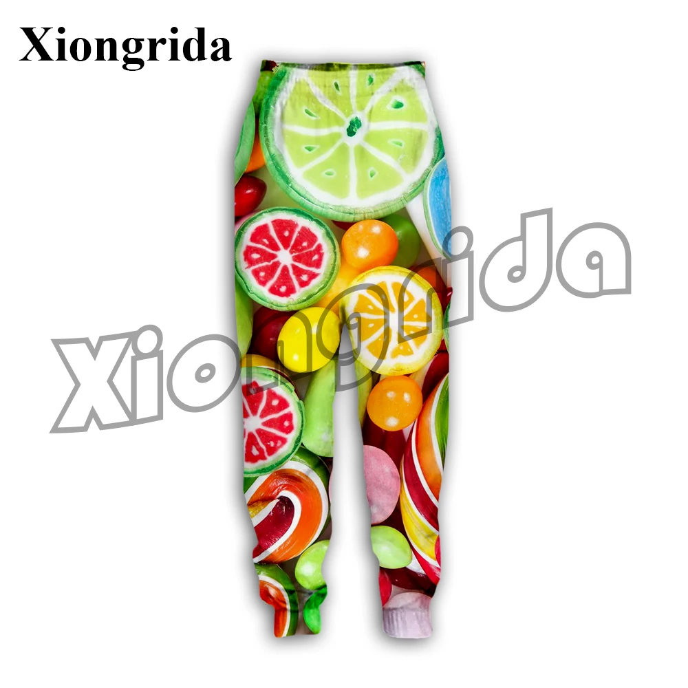 

Candy Sweatpants 3D Digital Printing Men's Drawstring Pants Fashion Unisex Trousers Homme Long Pants Asian Size