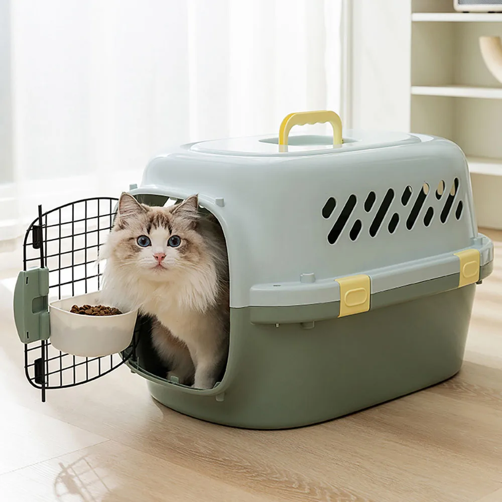 New Color Blocking Air Box Outdoor Portable Cat Box Large Capacity Cat Nest Spacecraft Cat Cage Cat Bag Pet Supplies