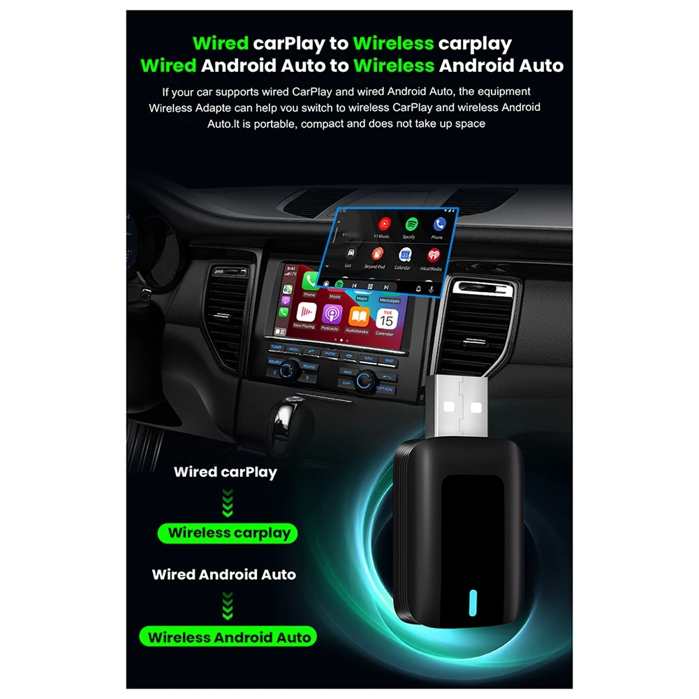 

Инновационный CarPlay Android Auto Car Play с подключением к беспроводному устройству для Apple Carplay