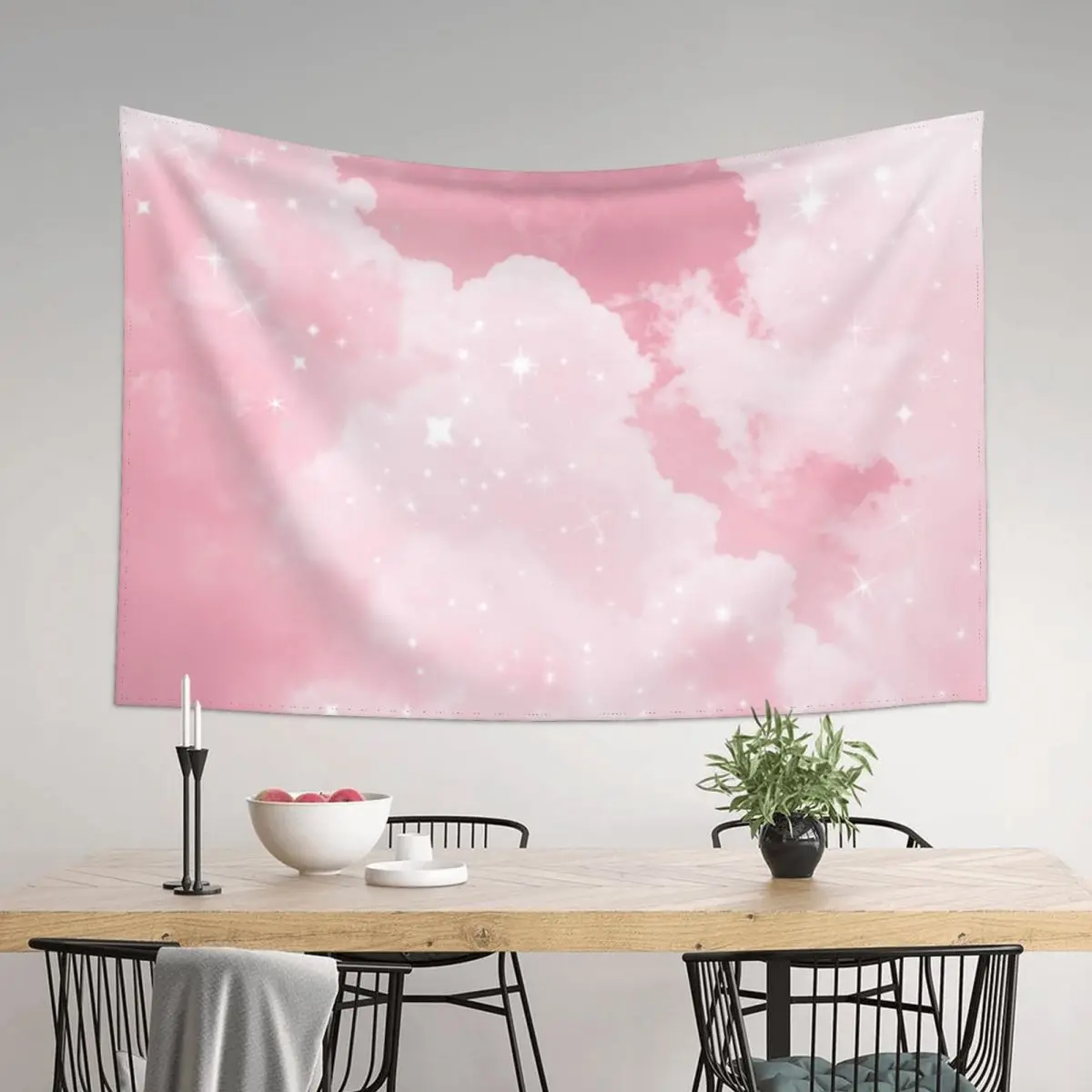 

Pink Clouds Sparkling Tapestry Home Decorating Home Decoration Accessories Wall Tapestries Tapestry