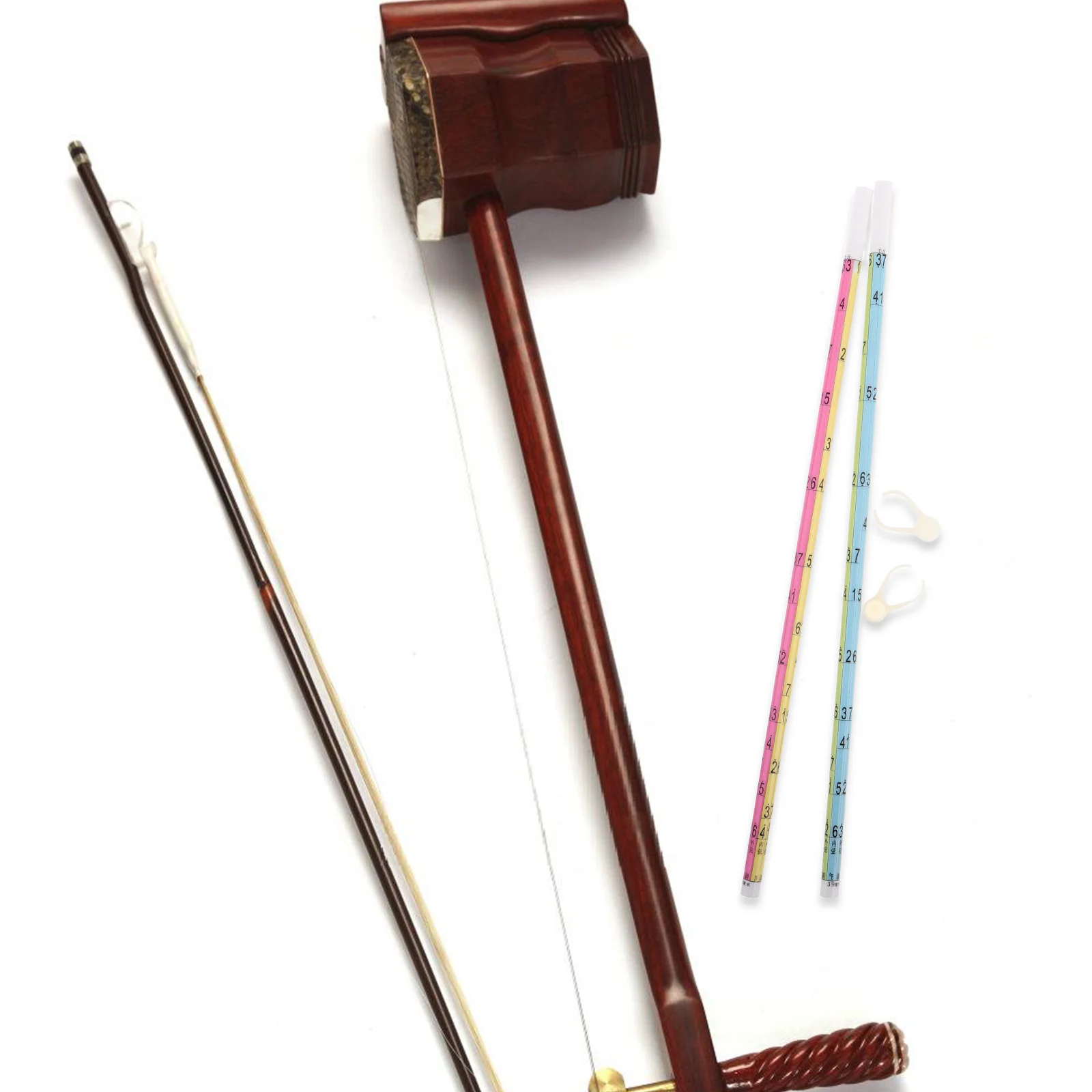 

2pcs Erhu Pitch Position Helper Large Font Training Stick Auxiliary Tool For Accurate Playing Practice Aid Device For All Levels