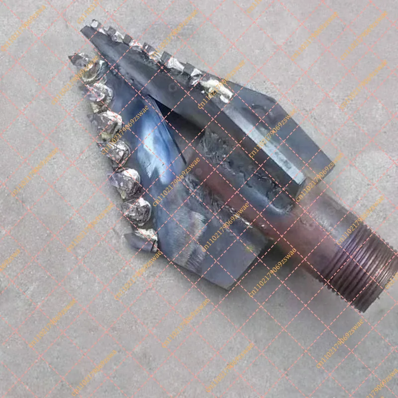 Super Hard Alloy 3-Wing Rock Drill Bit & 1-Inch Drill Rod for Water Well Drilling