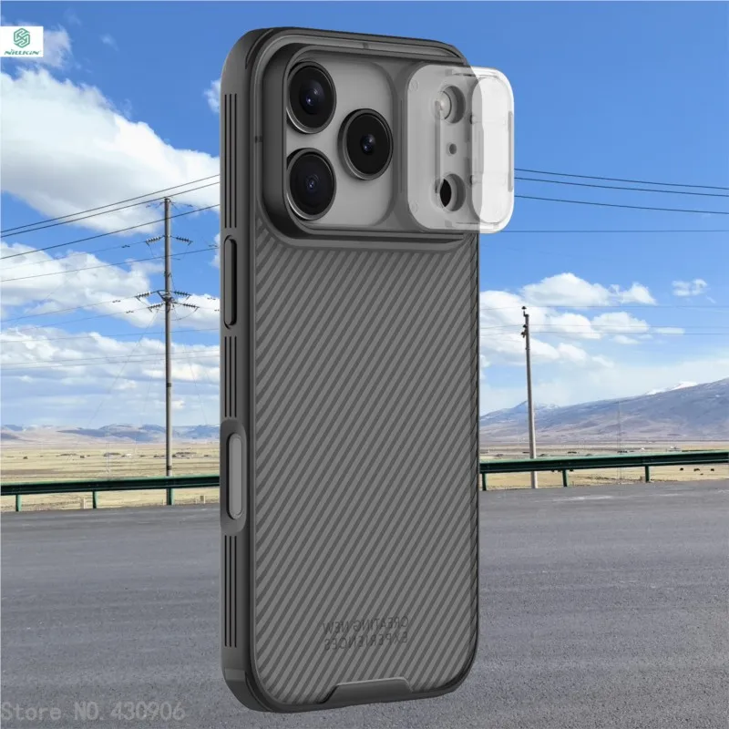 For Iphone 17 Pro Case NILLKIN Fitted Case Camshield High Quality Shield Case Lens Protection Cover