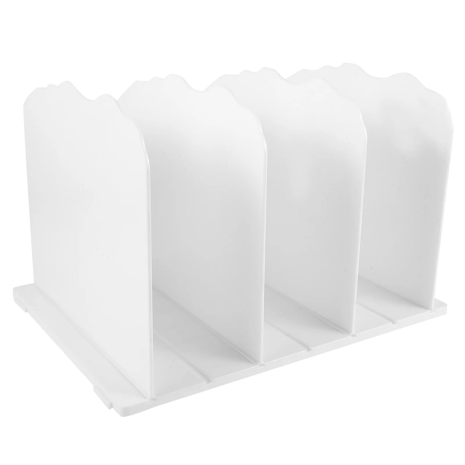 Caja de almacenamiento de plástico ajustable, organizador para bolsas, libros, archivos, monedero, estante, divisor de armario, soporte para revistas de escritorio, regalo