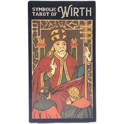 Symbolic Tarot of Wirth | Card with Paper Guide Book | Standard Big Size 12x7cm | 78 Sheets Tarot Cards and Guidebook