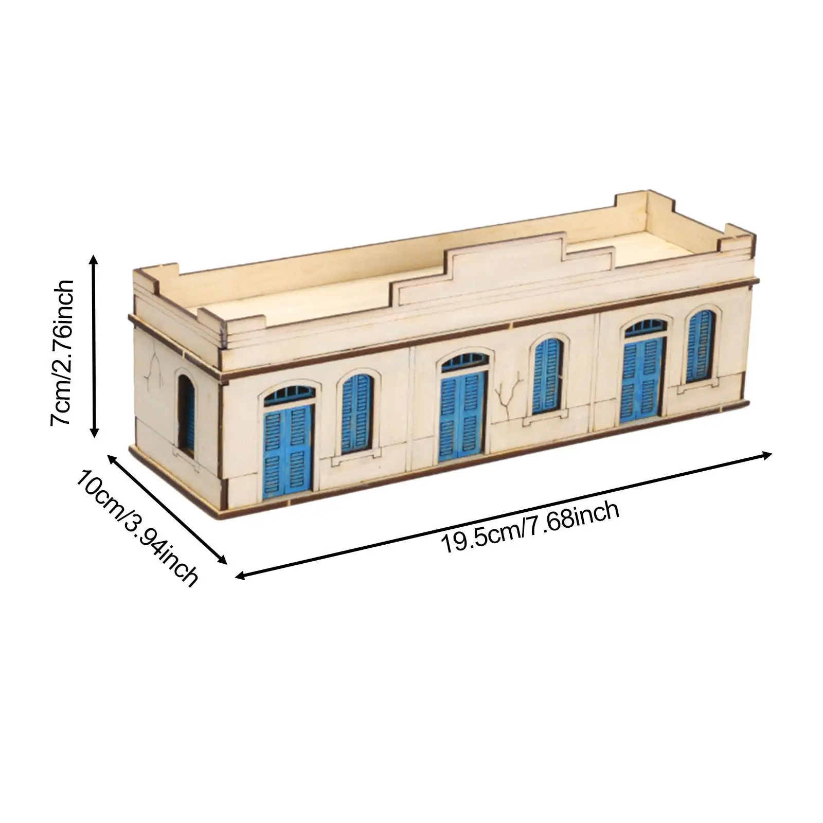 1/72 Holzmodellbausätze für Architektur 3D-Puzzle zum Basteln als Dekoration und als Geschenk