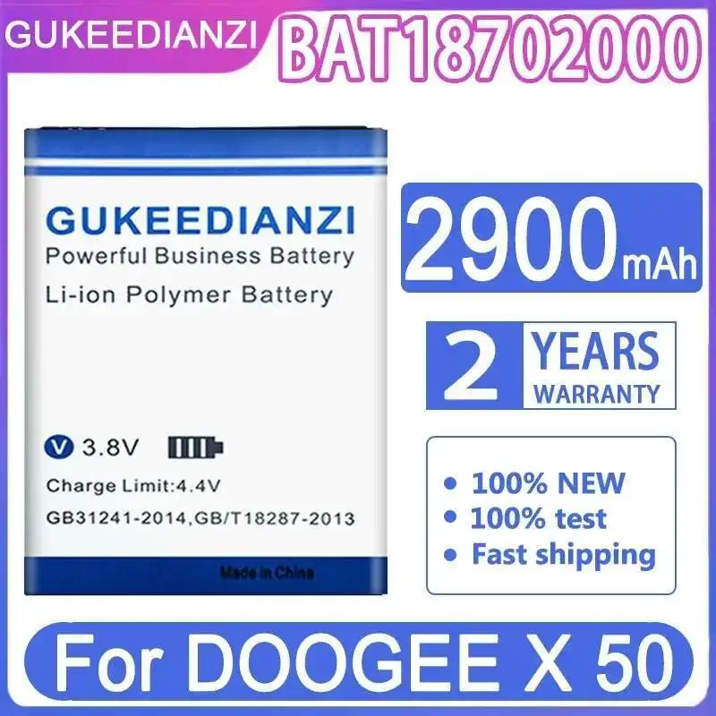 

2900Mah For Doogee X 50 X50 High Performance Mobile Phone Battery BAT18702000