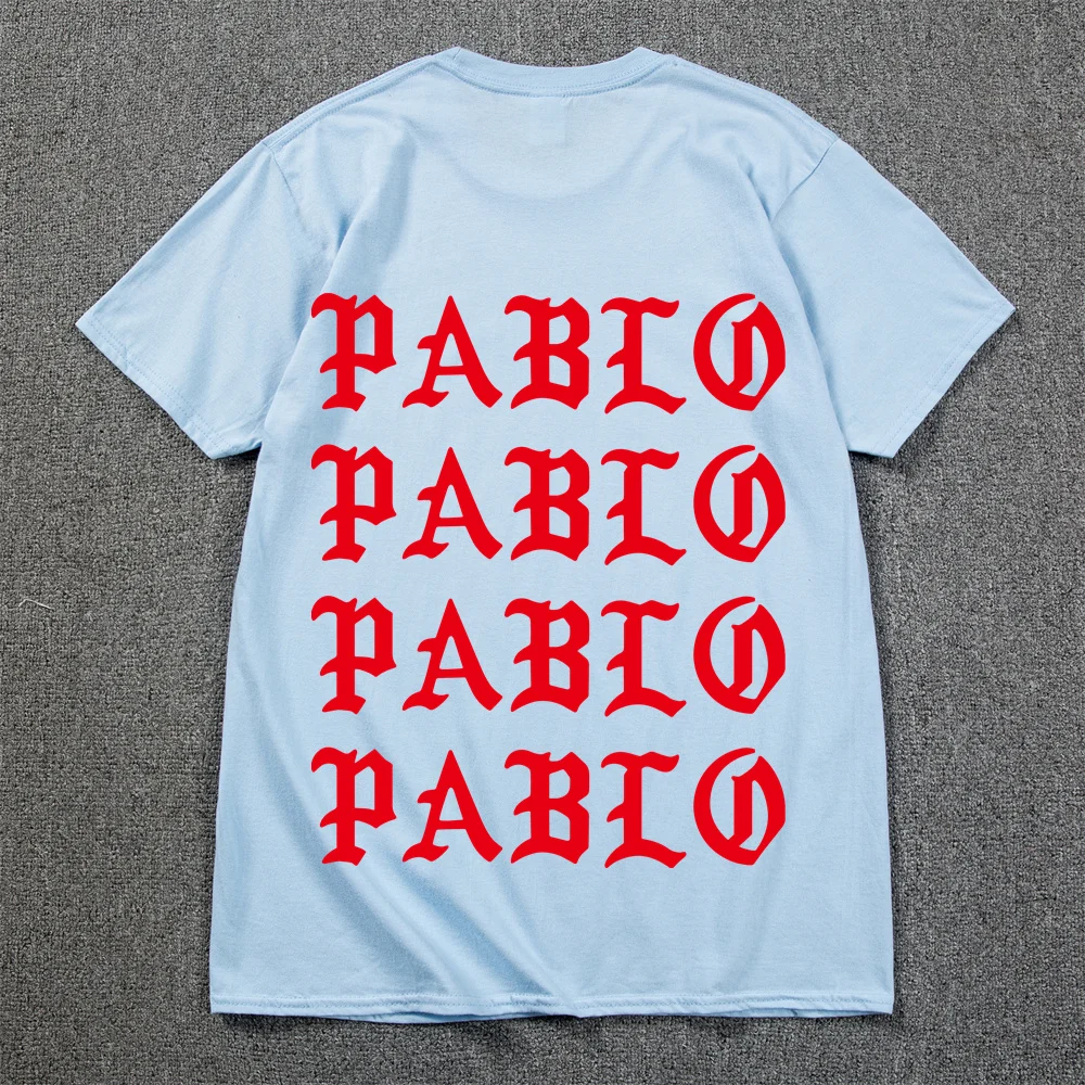 Kanye West I Feel Like Pablo T shirt Men Streetwear Social Club Rapper T-Shirt Round Neck 100% Cotton Casual Pablo tshirt homme