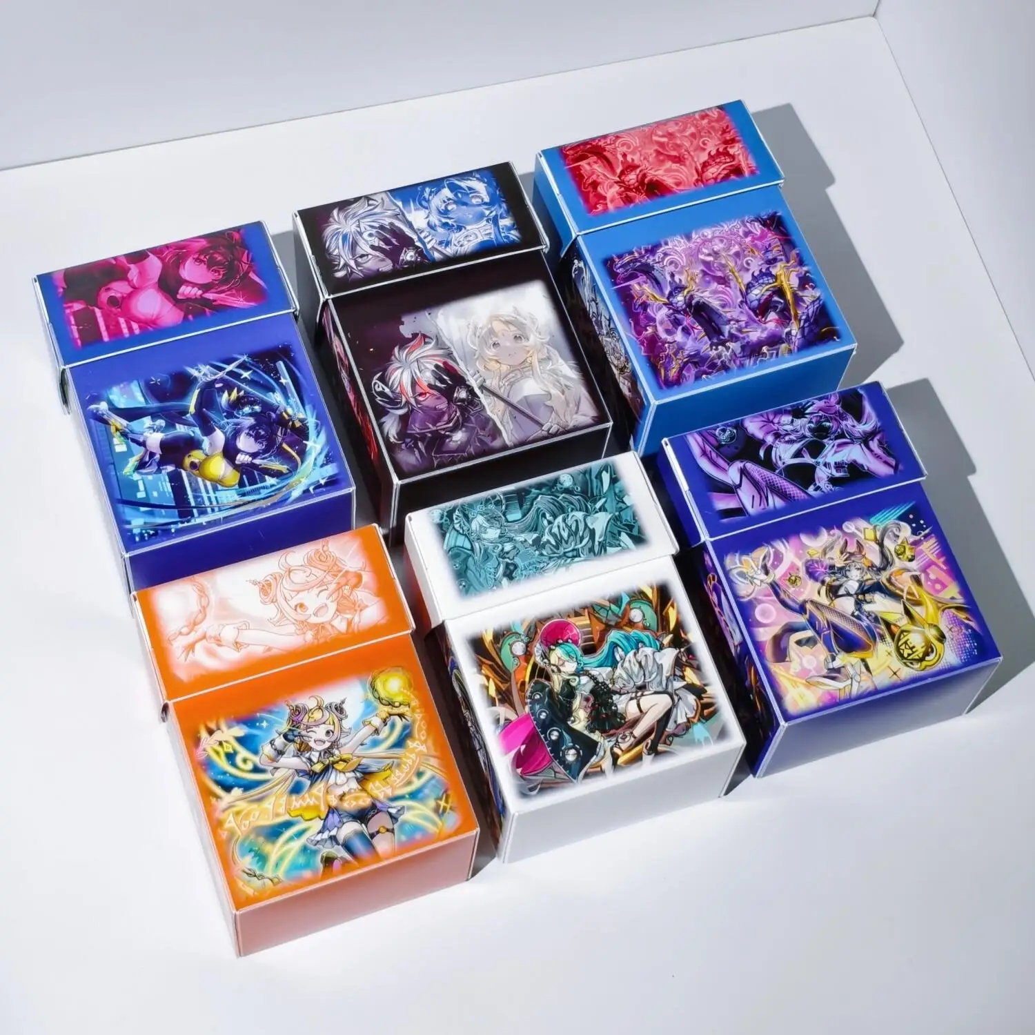 

Diy Self Made Yu-Gi-Oh! I:p Masquerena Pp Color Printed Open-Top Theme Card Box Can Accommodate 90+ Bare Cards Gift Toys