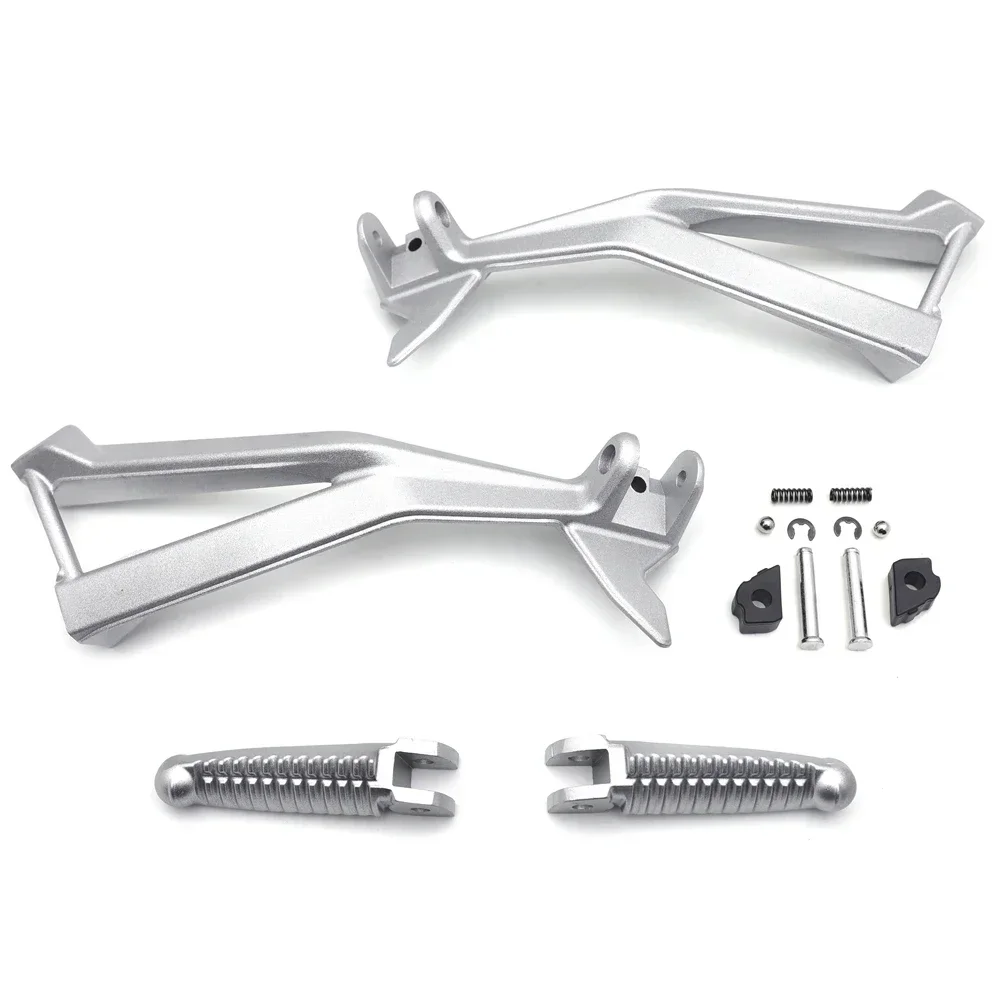 FootPegs Brackest Rear For Ducati Passenger 2008 848,2007-2008 1098/S,2010-2011 1098/S，2012-2013 848 EVO Motorcycle Parts Silver